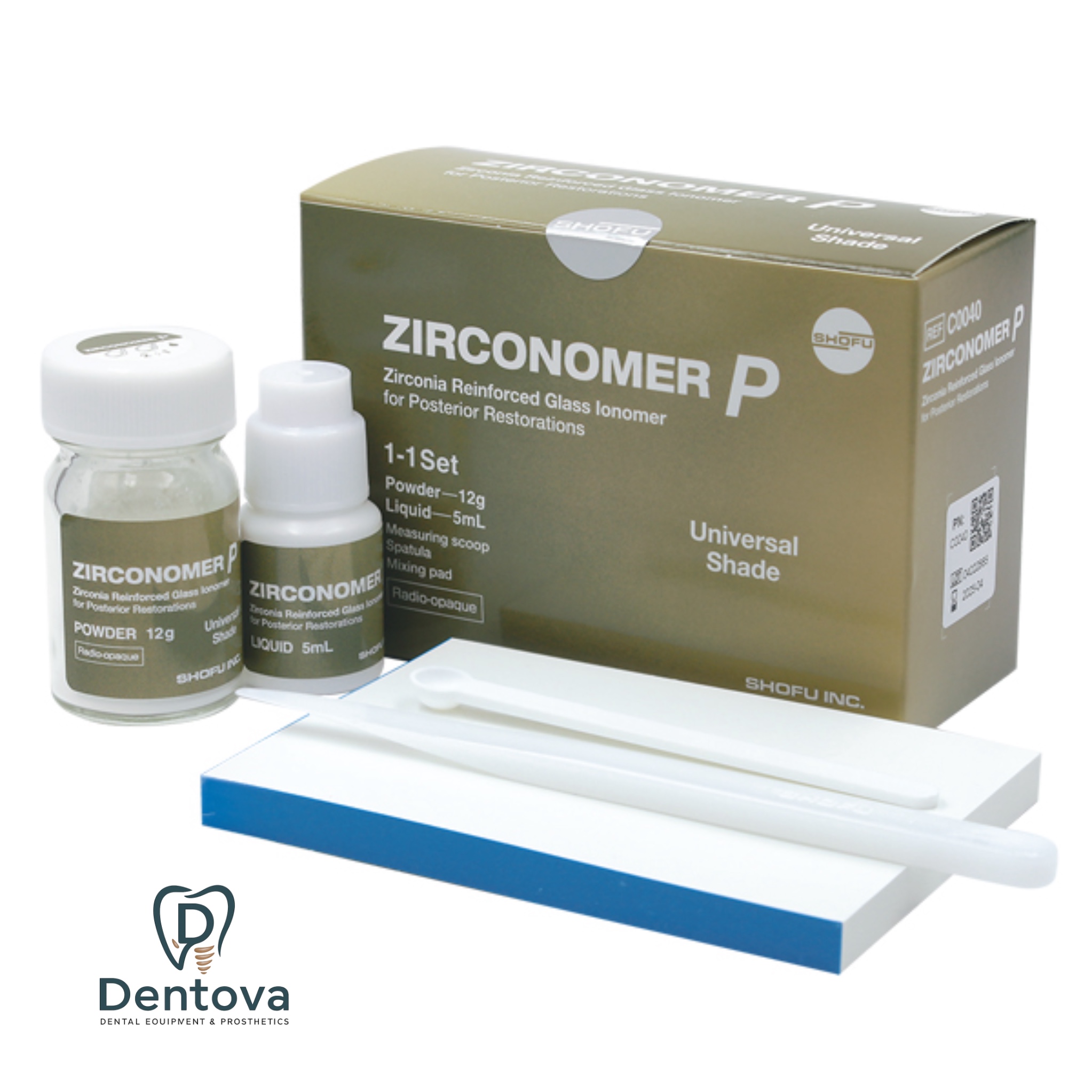گلاس آینومر ترمیمی Shofu Zirconomer P | آمالگام سفید